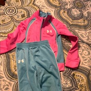 Under Armour Pink and Blue Tracksuit